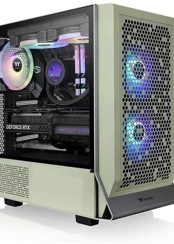 Корпус Thermaltake Ceres 300 TG ARGB Matcha зеленый без БП ATX 7x140mm 5x180mm 2xUSB3.0 audio bott PSU