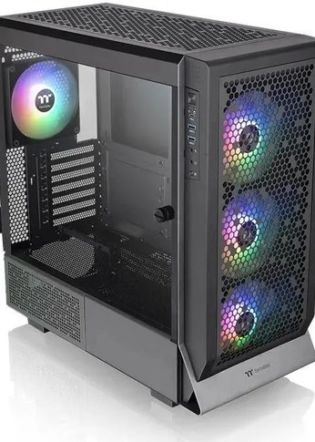 Корпус Thermaltake Ceres 500 TG ARGB черный без БП ATX 4x140mm 2xUSB3.0 1xUSB3.1 audio bott PSU