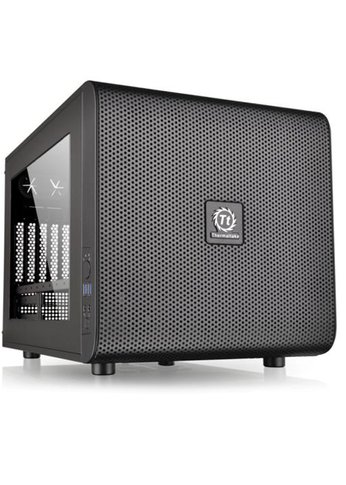 Корпус Thermaltake Core V21 черный без БП mATX 11x120mm 7x140mm 1x200mm 2xUSB3.0 audio bott PSU