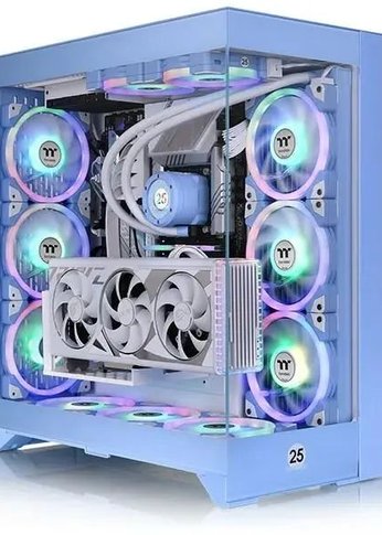 Корпус Thermaltake CTE E660MX голубой без БП E-ATX 13x120mm 11x140mm 2xUSB3.0 audio bott PSU