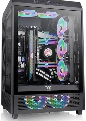 Корпус Thermaltake The Tower 500 черный без БП ATX 1x120mm 3x140mm 4xUSB3.0 2xUSB3.1 audio bott PSU