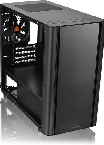 Корпус Thermaltake V150 TG черный без БП mATX 3x120mm 4x140mm 2xUSB2.0 1xUSB3.0 audio bott PSU