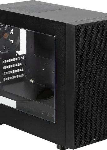 Корпус Thermaltake Versa H18 Window черный без БП mATX 2xUSB2.0 1xUSB3.0 audio bott PSU