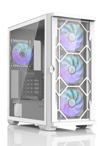 Корпус Zalman Miditower Z10 DUO White (без БП) ATX