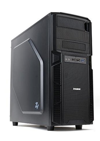 Корпус Zalman Z1 MidiTower без Б/П ATX MicroATX Цвет черный Z1