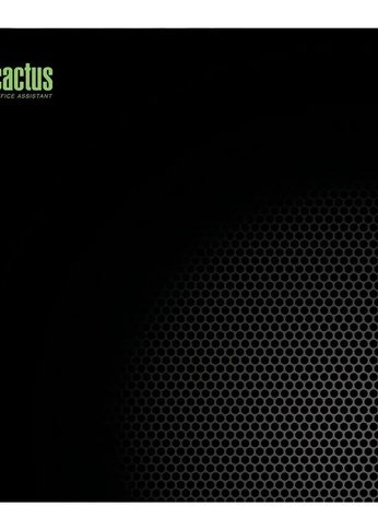 Коврик для мыши Cactus Black Mesh Средний черный 300x250x3мм