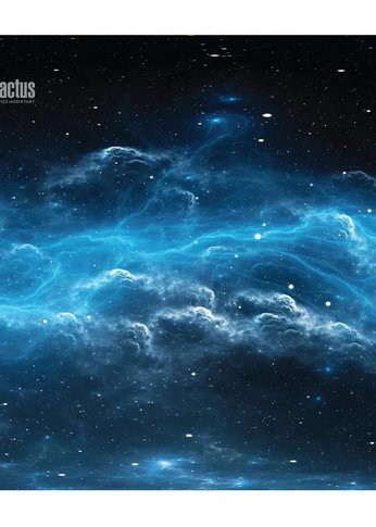 Коврик для мыши Cactus Space Clouds Средний черный 300x250x2мм