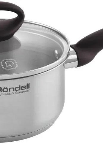 Ковш Rondell Tierno RDS-1589 0.9л. d=14см (с крышкой) стальной