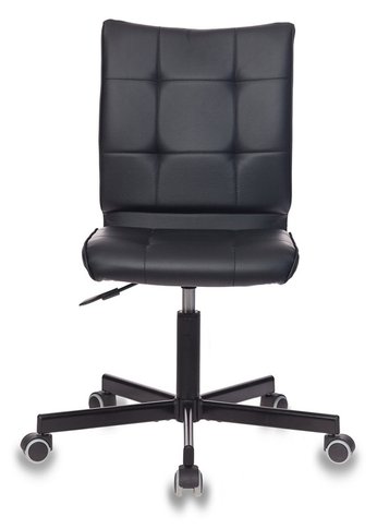 Кресло Бюрократ CH-330M черный Leather Black эко.кожа крестов. металл черный