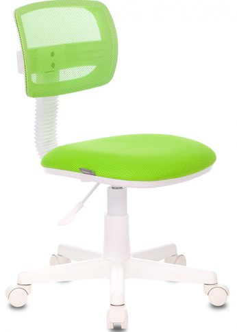 Кресло детское Бюрократ CH-W299 салатовый TW-03A TW-18 сетка/ткань крестов. пластик пластик белый