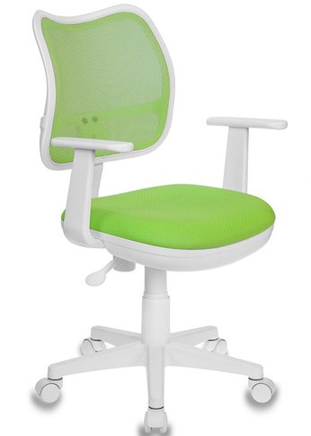 Кресло детское Бюрократ Ch-W797 салатовый TW-03A сиденье салатовый TW-18 сетка/ткань крестов. пластик пластик белый