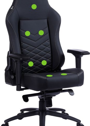Кресло игровое Cactus CS-CHR-0112BL-M черный эко.кожа с подголов. крестов. черный