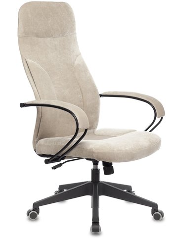 Кресло руководителя Бюрократ CH-608Fabric песочный Light-21 крестов. пластик