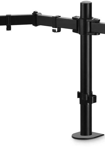 Кронштейн для мониторов Buro M052 черный 15"-27" макс.16кг крепление к столешнице поворот и наклон