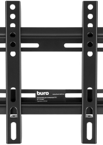 Кронштейн для телевизора Buro FX1S черный 15"-48" макс.25кг настенный фиксированный