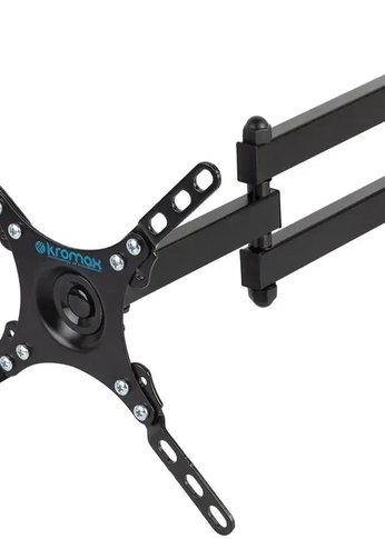 Кронштейн для телевизора Kromax DIX-13 черный 15"-42" макс.20кг настенный поворотно-выдвижной и наклонный