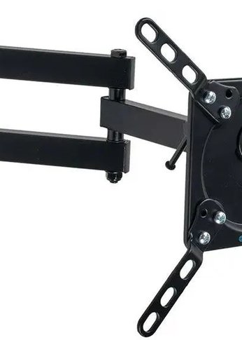 Кронштейн для телевизора Kromax DIX-14 черный 15"-42" макс.20кг настенный поворотно-выдвижной и наклонный