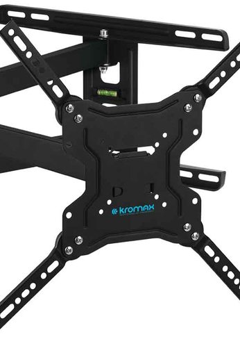 Кронштейн для телевизора Kromax DIX-19 черный 22"-65" макс.45кг настенный поворотно-выдвижной и наклонный