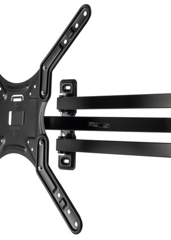 Кронштейн для телевизора Kromax DIX-25 черный 24"-55" макс.20кг настенный поворотно-выдвижной и наклонный