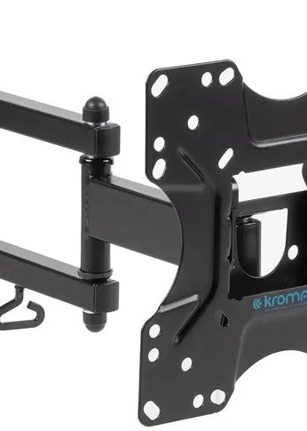 Кронштейн для телевизора Kromax OPTIMA-214 черный 20"-43" макс.30кг настенный поворотно-выдвижной и наклонный