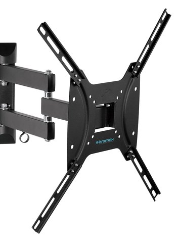 Кронштейн для телевизора Kromax OPTIMA-404 черный 15"-55" макс.35кг настенный поворотно-выдвижной и наклонный
