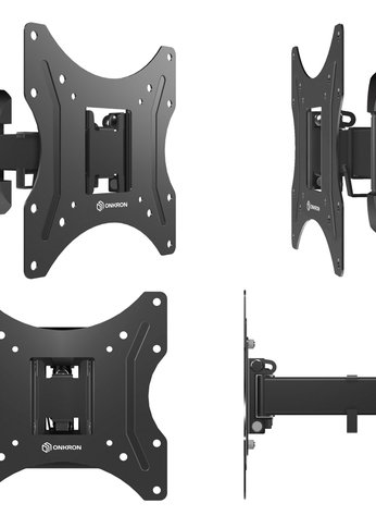 Кронштейн для телевизора Onkron NP24 черный 17"-43" макс. 35кг  настенный поворот и наклон