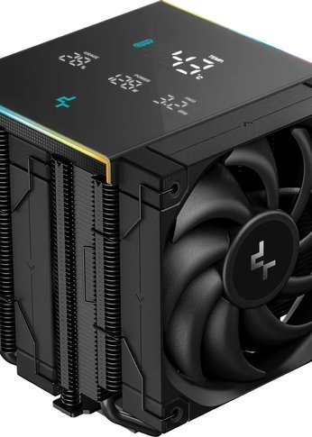 Кулер для процессора Deepcool AK620 Digital Pro Soc-AM5/AM4/1151/1200/2066/1700 черный 4-pin 25dB Al+Cu LCD 260W 1491gr Ret (R-AK620-BKAPMN-G
