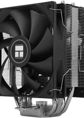 Кулер для процессора Thermalright Assassin X 120 Plus v2 Soc-AM5/AM4/1200/1700/1851 черный 4-pin 25.6dB Al+Cu 545gr Ret (AX120-V2-PLUS)