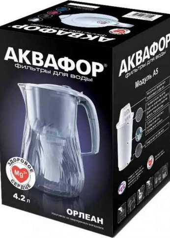 Кувшин Аквафор Орлеан белый 4.2л.