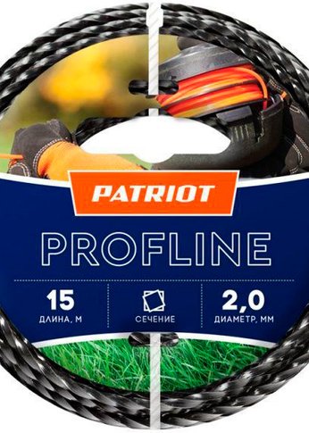 Леска для садовых триммеров Patriot Profline d=2.0мм L=15м (805402201)