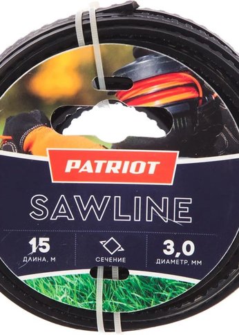 Леска Sawline D 3,0 мм L 15 м (квадрат,пилообразный профиль) 300-15-5S на пластиковой обойме,блистер