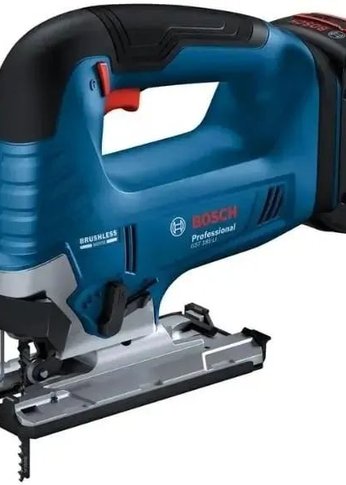 Лобзик Bosch GST 185-LI +1пил. 3500ходов/мин от аккумулятора (кейс в комплекте)