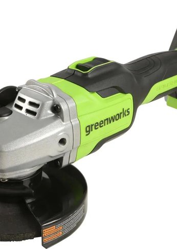 Машина углошлифовальная аккумуляторная GreenWorks GD24AG, 24V, бесщеточная c 1хАКБ 2 Ач и ЗУ в сумке (3200207UA)