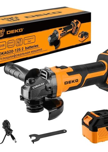 Машина углошлифовальная Deko DKAG20-125 8500об/мин рез.шпин.:M15 d=126мм