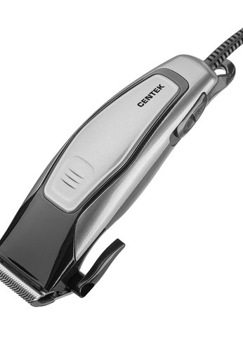 Машинка для стрижки Centek CT-2102 насадки: 4 шт от сети 220-240 В черный/серый