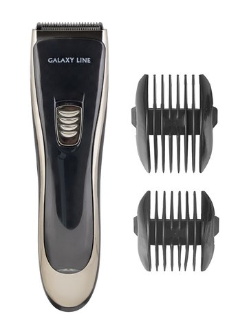 Машинка для стрижки Galaxy LINE GL4165 черный 3Вт (насадок в компл:2шт) аккумуляторная