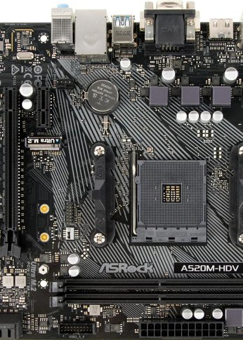 Материнская плата Asrock A520M-HDV AMD A520 Soc-AM4 MATX