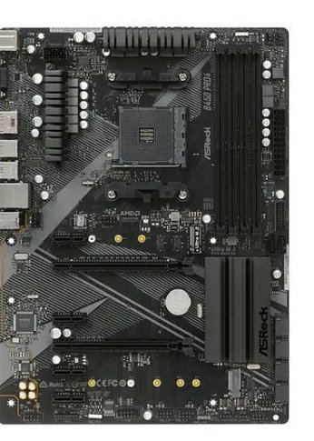 Материнская плата Asrock B450 PRO4 R2.0 Soc-AM4 AMD B450 4xDDR4 ATX AC`97 8ch(7.1) GbLAN RAID+VGA+HDMI+DP