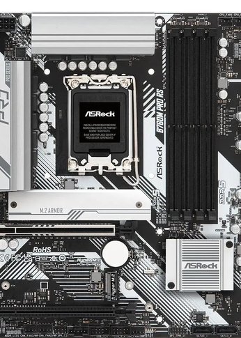 Материнская плата Asrock B760M PRO RS Soc-1700 Intel B760 4xDDR5 mATX AC`97 8ch(7.1) 2.5Gg RAID+HDMI+DP