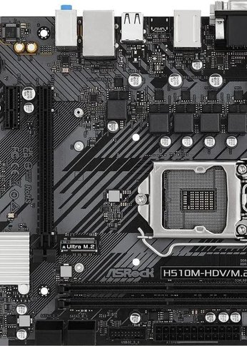 Материнская плата Asrock H510M-HDV/M.2 SE Soc-1200 Intel H470 2xDDR4 mATX