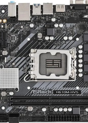 Материнская плата Asrock H610M-HVS Soc-1700 Intel H610 2xDDR4 mATX AC`97 8ch(7.1) GbLAN+VGA+HDMI