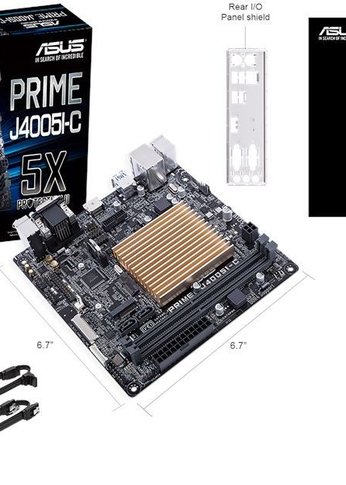 Материнская плата Asus PRIME J4005I-C 2xDDR4 mini-ITX AC`97 8ch(7.1) GbLAN+VGA+HDMI