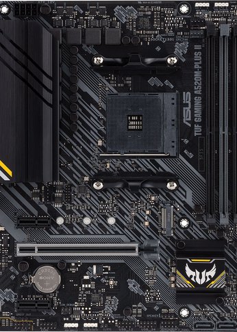 Материнская плата Asus TUF GAMING A520M-PLUS II Soc-AM4 AMD A520 4xDDR4 mATX AC`97 8ch(7.1) GbLAN RAID+VGA+HDMI+DP