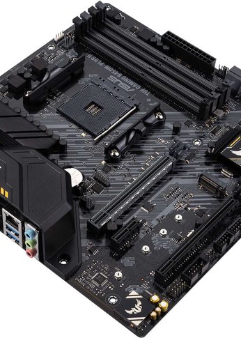 Материнская плата Asus TUF GAMING B450M-PLUS II Soc-AM4 AMD B450 4xDDR4 mATX AC`97 8ch(7.1) GbLAN RAID+DVI+HDMI