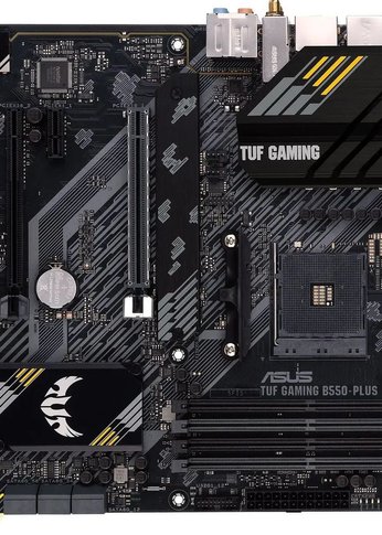 Материнская плата Asus TUF GAMING B550-PLUS WIFI II Soc-AM4 AMD B550 4xDDR4 ATX AC`97 8ch(7.1) 2.5Gg RAID+HDMI+DP