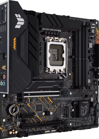 Материнская плата Asus TUF GAMING B660M-PLUS WIFI D4 Soc-1700 Intel B660 4xDDR4 mATX AC`97 8ch(7.1) 2.5Gg RAID+HDMI+DP