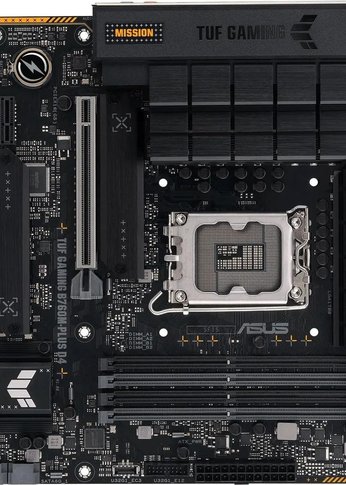 Материнская плата Asus TUF GAMING B760M-PLUS D4 Soc-1700 Intel B760 4xDDR4 mATX AC`97 8ch(7.1) 2.5Gg RAID+HDMI+DP