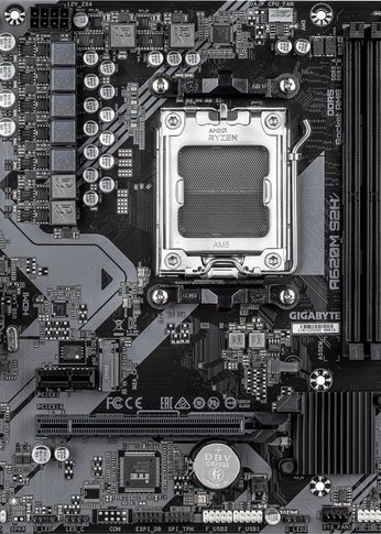 Материнская плата Gigabyte A620M H 2.0 Soc-AM5 AMD A620A 2xDDR5 mATX