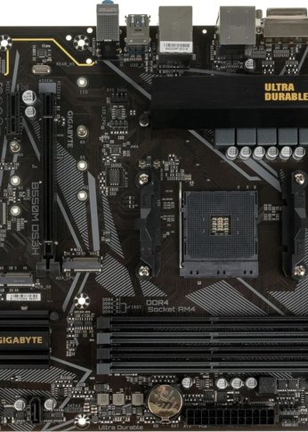 Материнская плата Gigabyte B550M DS3H RTL Soc-AM4, AMD B550, 4xDDR4-3200, DVI-D+HDMI, 2xPCI-Ex16, 1xPCI-Ex1, 4xSATA3(RAID 0/1/10), 2xM.2, 8 Ch Audio,