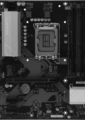Материнская плата Gigabyte B760M D3HP DDR4 Soc-1700 Intel B760 4xDDR4 mATX AC`97 8ch(7.1) GbLAN RAID+VGA+HDMI+DP